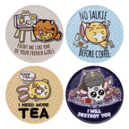 Productafbeelding Fuzzballs Onderzetters – Set van 4