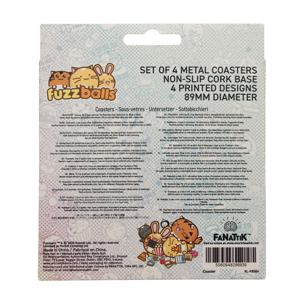 Productafbeelding Fuzzballs Onderzetters – Set van 4