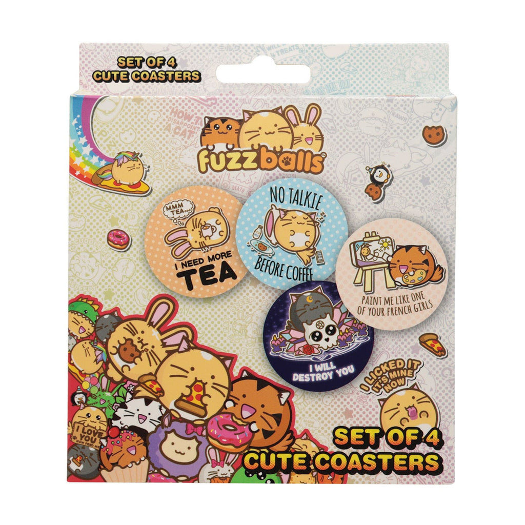 Productafbeelding Fuzzballs Onderzetters – Set van 4