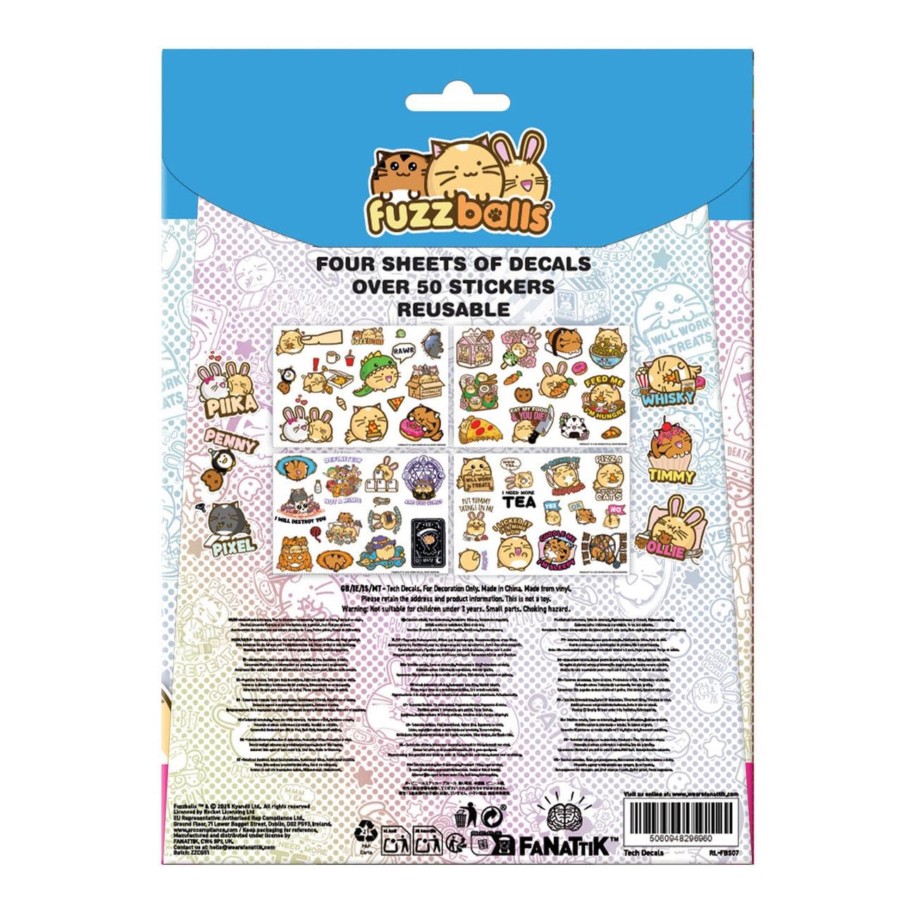 Productafbeelding Fuzzballs tech-stickerpack