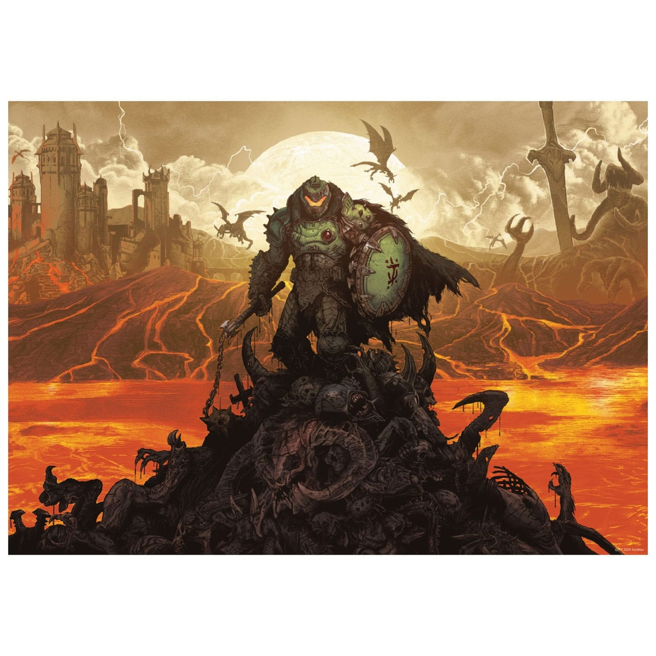 Productafbeelding Doom: The Dark Ages Kunstdruk Limited Edition 42 x 30 cm