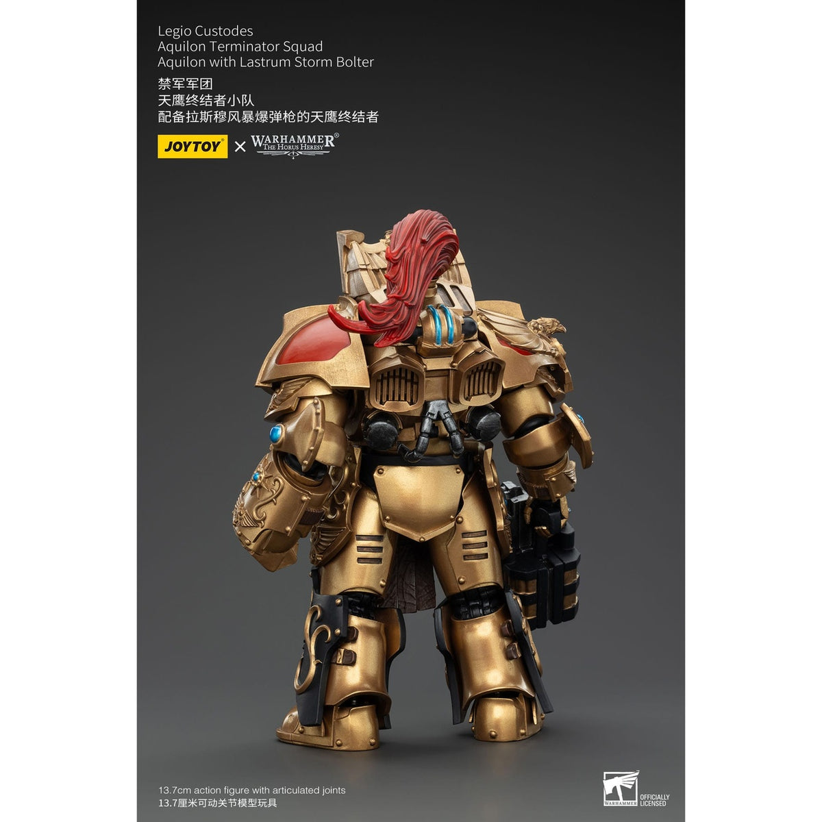 Productafbeelding Warhammer The Horus Heresy actiefiguur 1/18 Legio Custodes Aquilon Terminator Squad Aquilon met Lastrum Storm Bolter 14