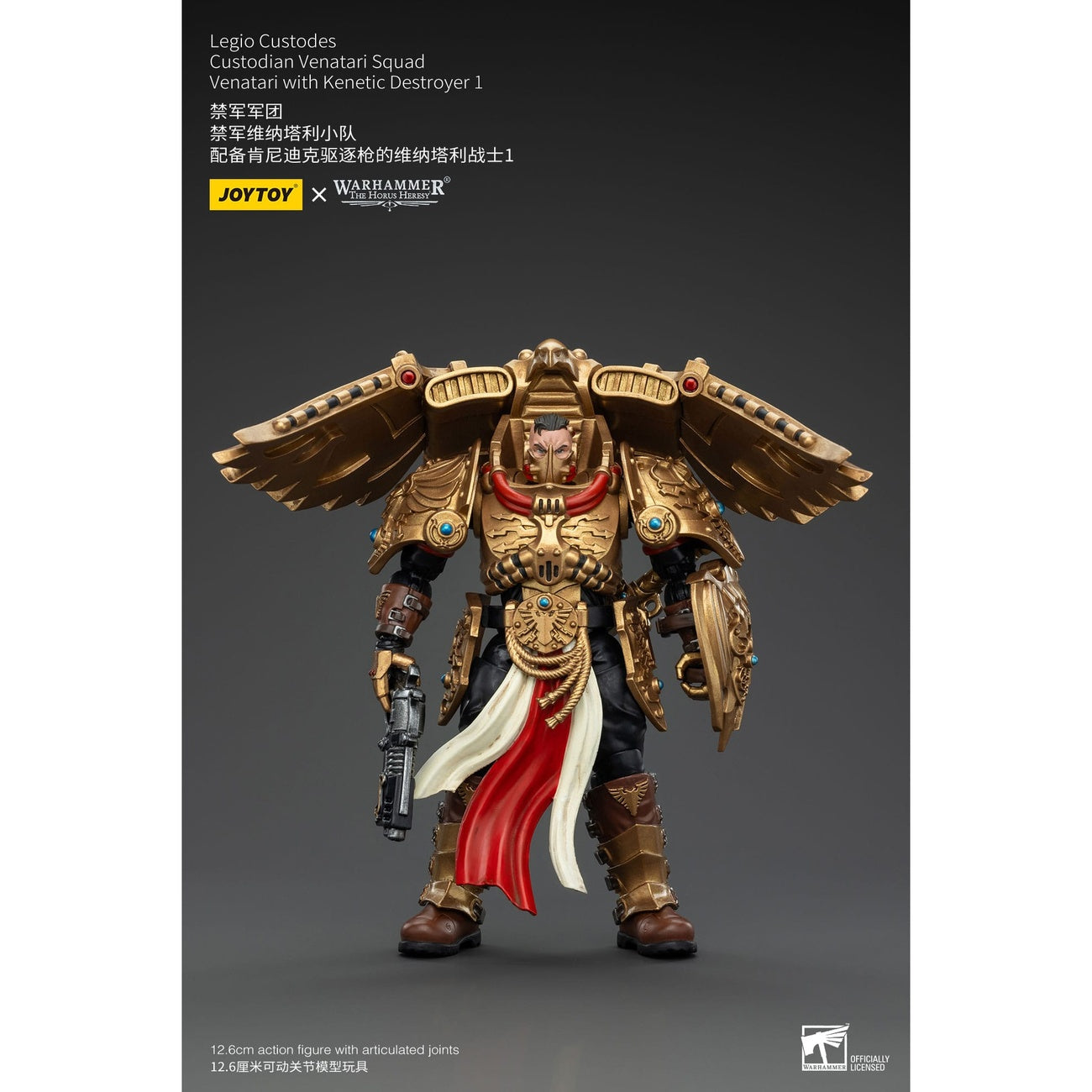 Productafbeelding Warhammer The Horus Heresy Actiefiguur 1/18 Legio Custodes Custodian Venatari Squad Venatari met Kinetic Destroyer 1 13