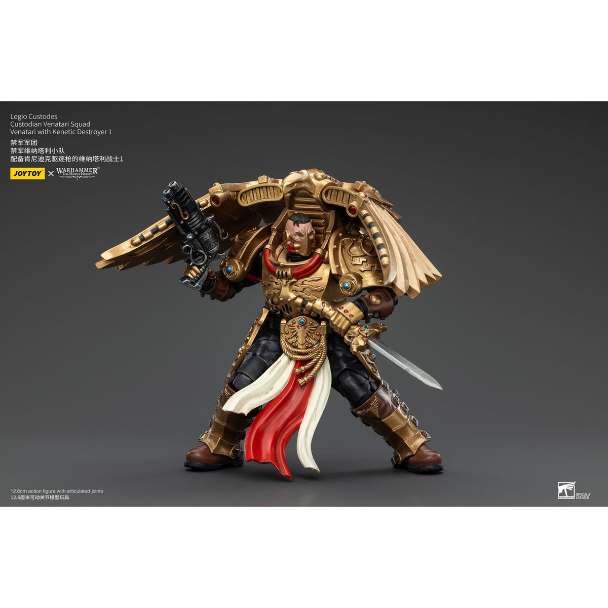 Productafbeelding Warhammer The Horus Heresy Actiefiguur 1/18 Legio Custodes Custodian Venatari Squad Venatari met Kinetic Destroyer 1 13