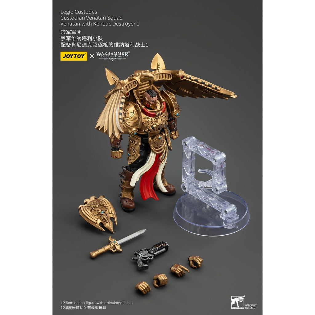 Productafbeelding Warhammer The Horus Heresy Actiefiguur 1/18 Legio Custodes Custodian Venatari Squad Venatari met Kinetic Destroyer 1 13