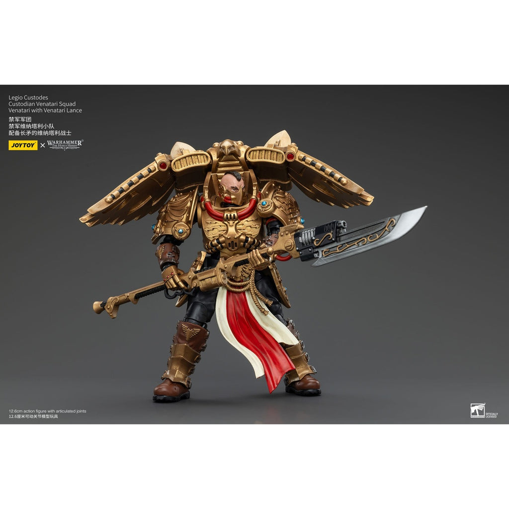 Productafbeelding Warhammer The Horus Heresy Actiefiguur 1/18 Legio Custodes Custodian Venatari Squad Venatari met Venatari Lance 13 cm