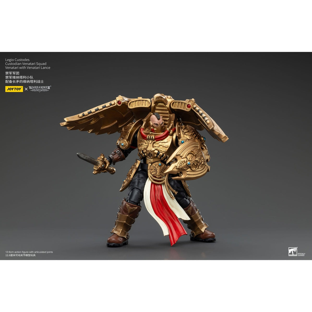 Productafbeelding Warhammer The Horus Heresy Actiefiguur 1/18 Legio Custodes Custodian Venatari Squad Venatari met Venatari Lance 13 cm