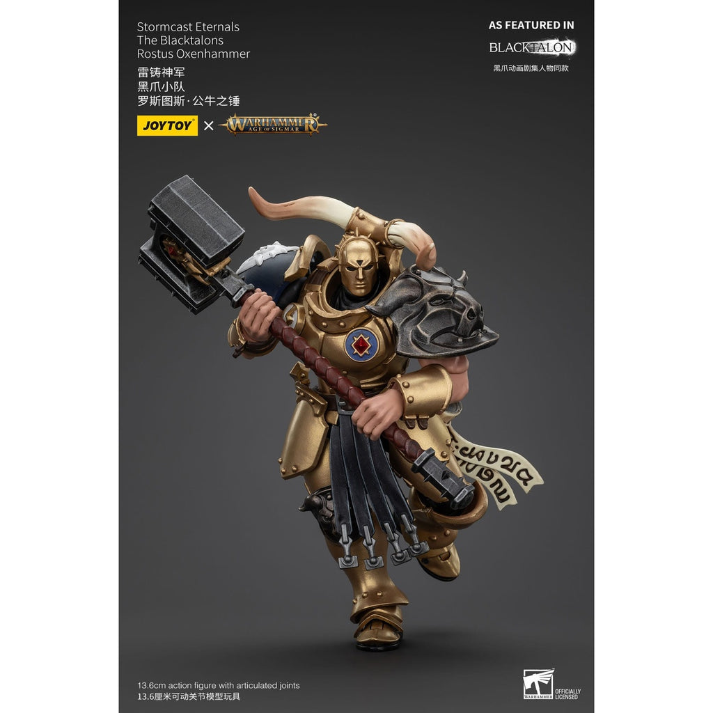 Productafbeelding Warhammer Age of Sigmar Actiefiguur Stormcast Eternals The Blacktalons Rostus Oxen Hammer 20 cm