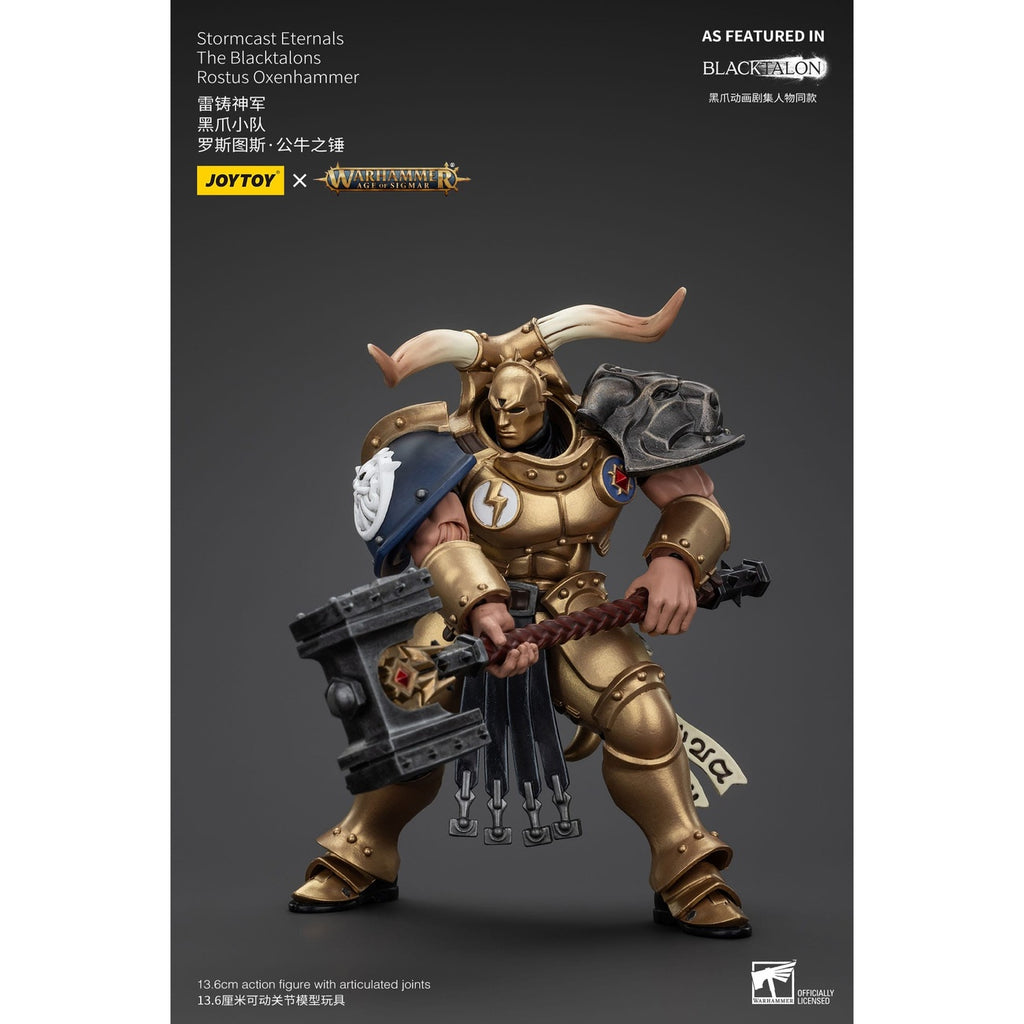 Productafbeelding Warhammer Age of Sigmar Actiefiguur Stormcast Eternals The Blacktalons Rostus Oxen Hammer 20 cm