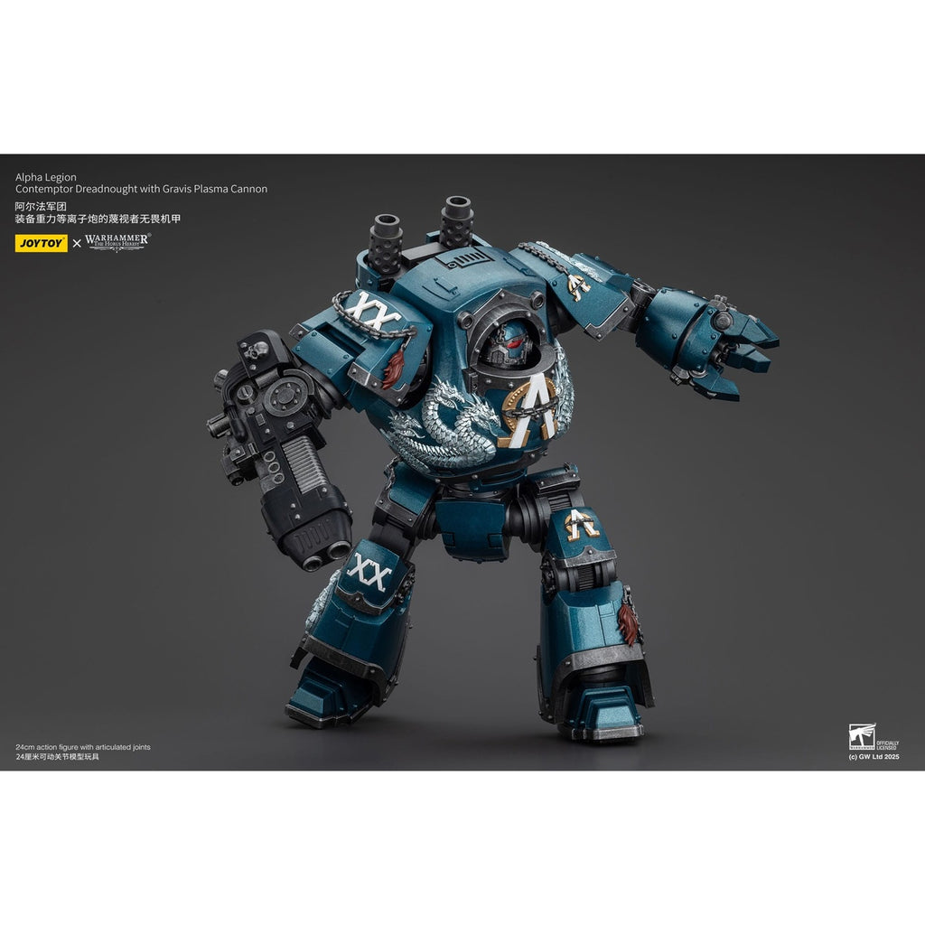 Productafbeelding Warhammer The Horus Heresy actiefiguur Alpha Legion Contemptor Dreadnought met Gravis Plasma Cannon 25 cm