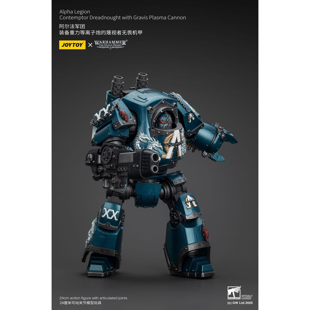Productafbeelding Warhammer The Horus Heresy actiefiguur Alpha Legion Contemptor Dreadnought met Gravis Plasma Cannon 25 cm