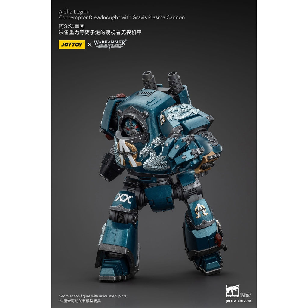 Productafbeelding Warhammer The Horus Heresy actiefiguur Alpha Legion Contemptor Dreadnought met Gravis Plasma Cannon 25 cm