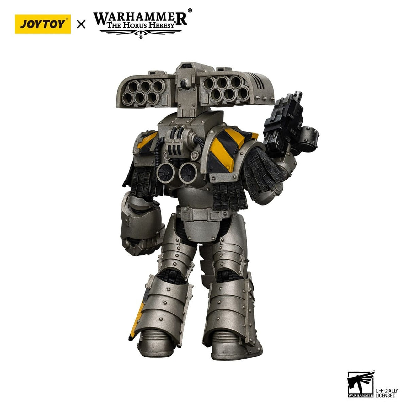 Productafbeelding Warhammer The Horus Heresy actiefiguur 1/18 Iron Warriors Tyrant Siege Master Terminator met raketwerper 14 cm