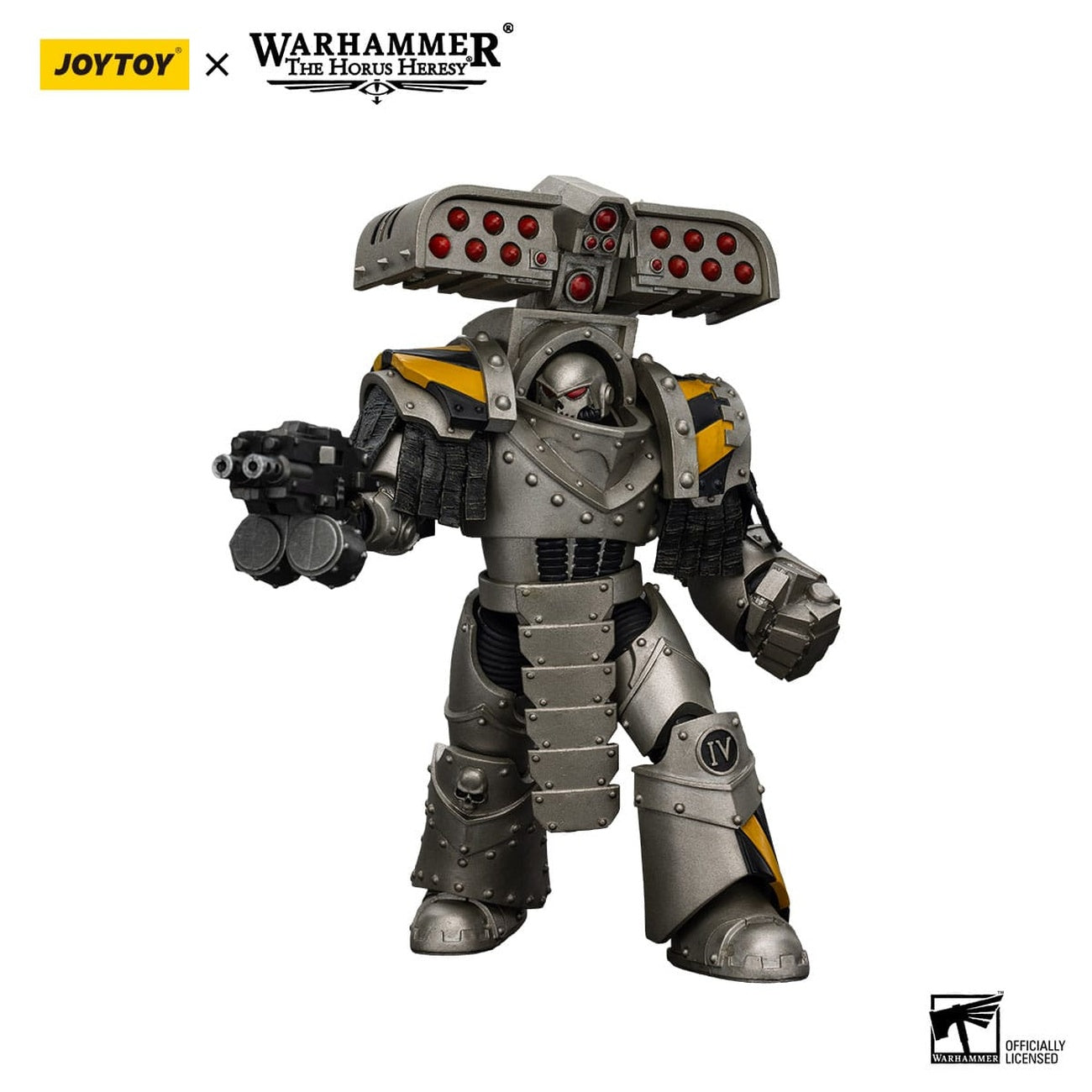 Productafbeelding Warhammer The Horus Heresy actiefiguur 1/18 Iron Warriors Tyrant Siege Master Terminator met raketwerper 14 cm
