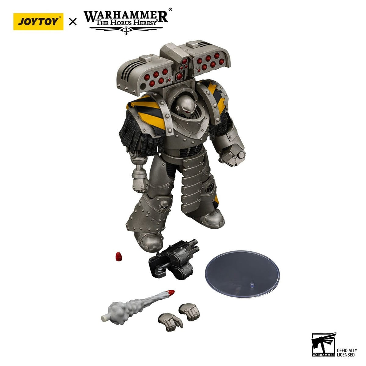 Productafbeelding Warhammer The Horus Heresy actiefiguur 1/18 Iron Warriors Tyrant Siege Master Terminator met raketwerper 14 cm