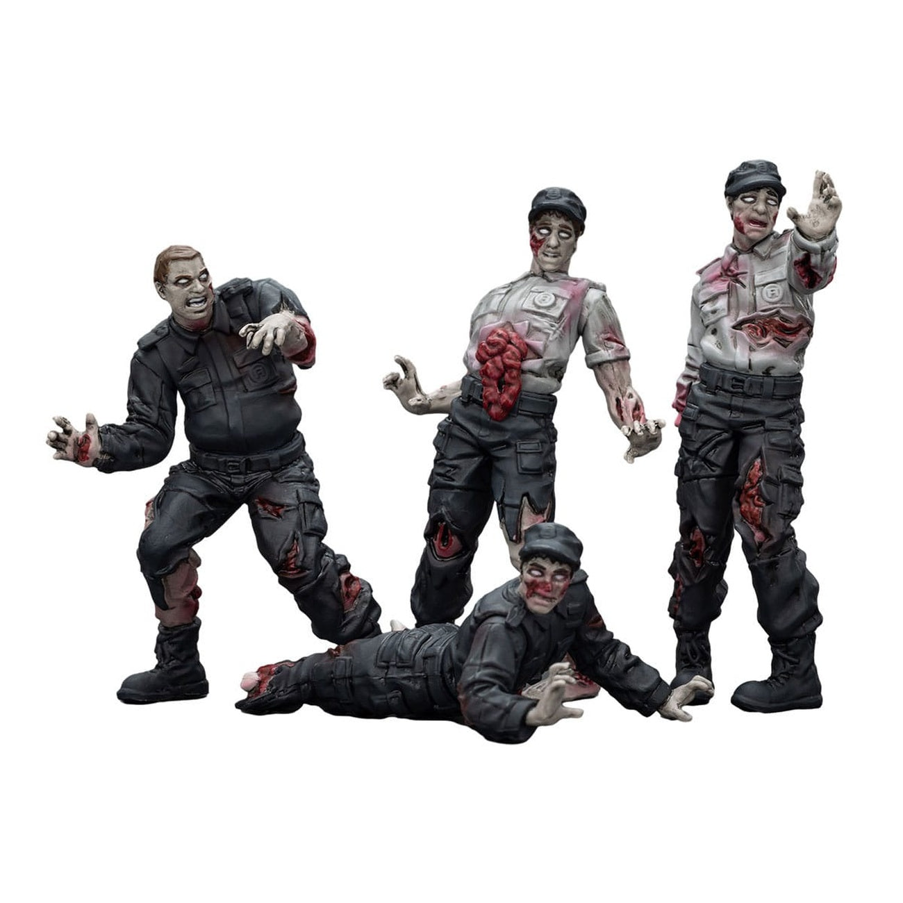 Product image Zombie Dark Source Action Figures 4-Pack Security Guards 8 cm