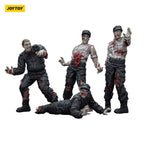 Productafbeelding Zombie Dark Source Actiefiguren 4-pack Security Guards 8 cm