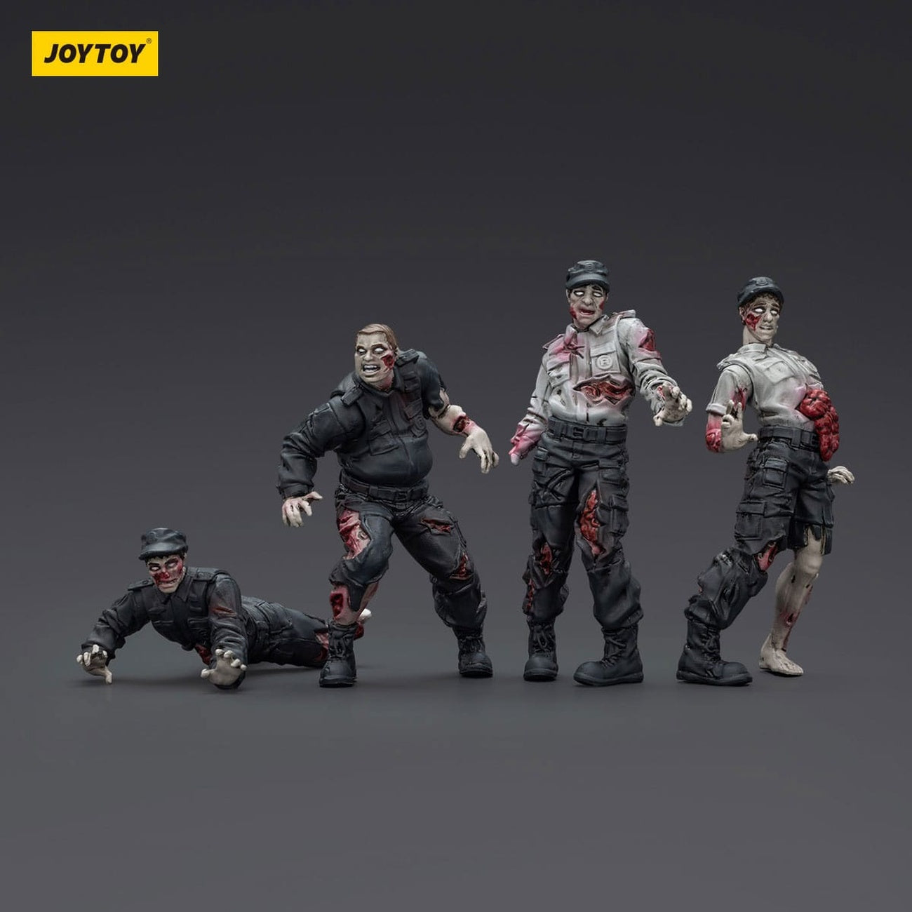 Product image Zombie Dark Source Action Figures 4-Pack Security Guards 8 cm