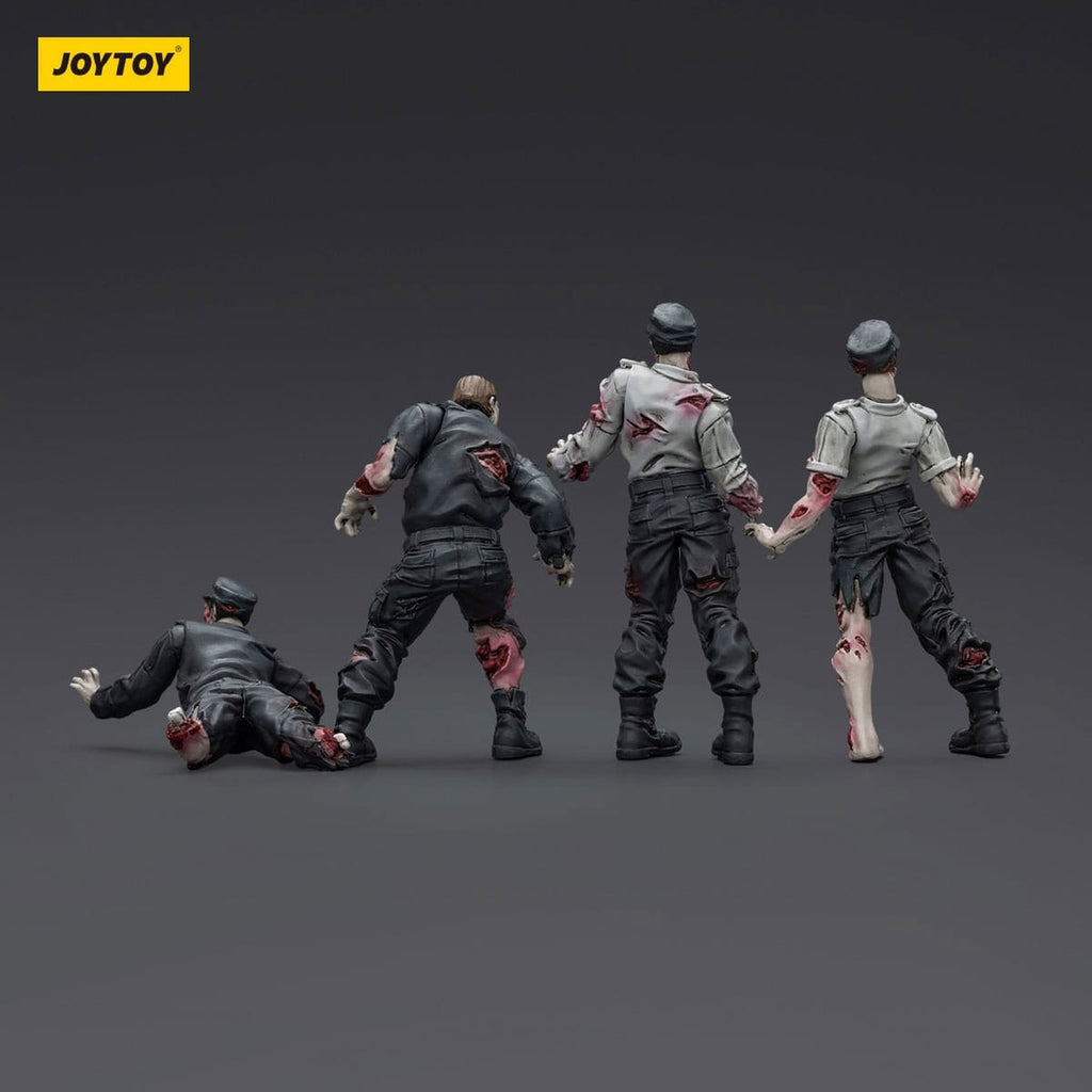 Productafbeelding Zombie Dark Source Actiefiguren 4-pack Security Guards 8 cm