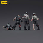 Productafbeelding Zombie Dark Source Actiefiguren 4-pack Security Guards 8 cm