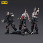 Productafbeelding Zombie Dark Source Actiefiguren 4-pack Security Guards 8 cm