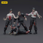 Productafbeelding Zombie Dark Source Actiefiguren 4-pack Security Guards 8 cm