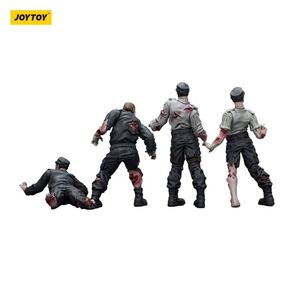 Productafbeelding Zombie Dark Source Actiefiguren 4-pack Security Guards 8 cm