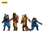 Productafbeelding Zombie Dark Source Actiefiguren 4-Pack Biochemical Lab Team 8 cm