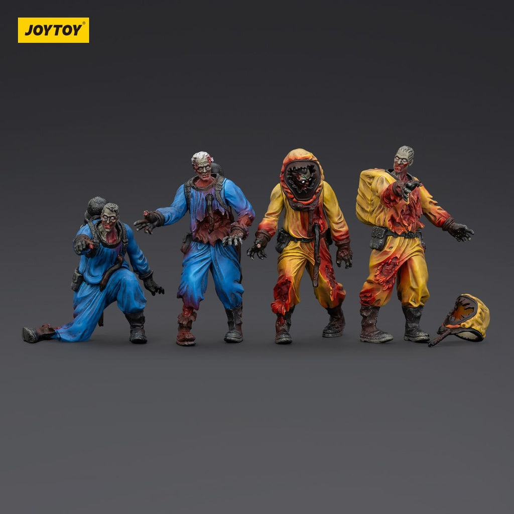 Productafbeelding Zombie Dark Source Actiefiguren 4-Pack Biochemical Lab Team 8 cm