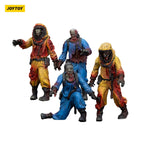 Productafbeelding Zombie Dark Source Actiefiguren 4-Pack Biochemical Lab Team 8 cm
