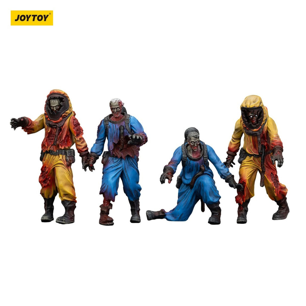 Productafbeelding Zombie Dark Source Actiefiguren 4-Pack Biochemical Lab Team 8 cm