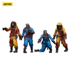 Productafbeelding Zombie Dark Source Actiefiguren 4-Pack Biochemical Lab Team 8 cm