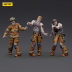 Productafbeelding Zombie Dark Source actiefiguren 3-pack Firefighters 8 cm