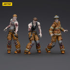 Productafbeelding Zombie Dark Source actiefiguren 3-pack Firefighters 8 cm