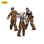 Productafbeelding Zombie Dark Source actiefiguren 3-pack Firefighters 8 cm