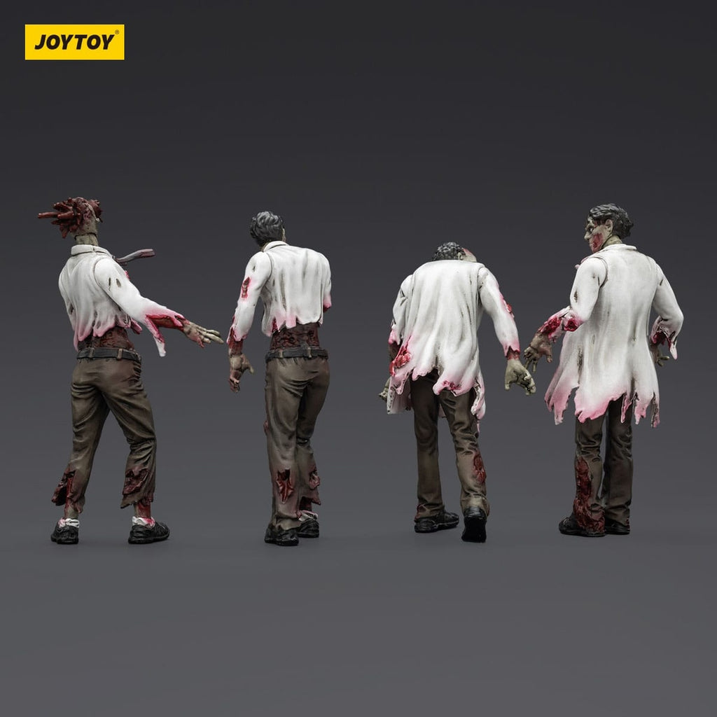 Productafbeelding Zombie Dark Source actiefiguren 4-pack Scientists (Male) 8 cm