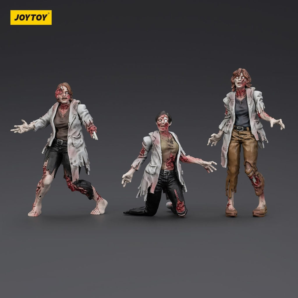 Productafbeelding Zombie Dark Source Actiefiguren 3-pack Scientists (Female) 8 cm