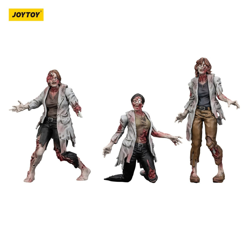 Productafbeelding Zombie Dark Source Actiefiguren 3-pack Scientists (Female) 8 cm