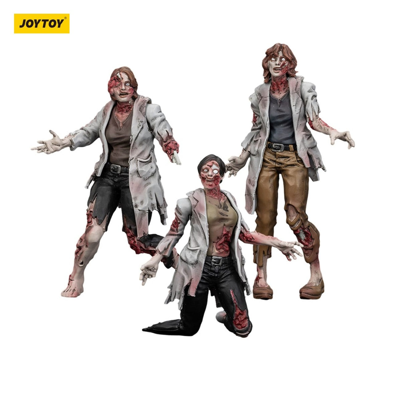 Productafbeelding Zombie Dark Source Actiefiguren 3-pack Scientists (Female) 8 cm