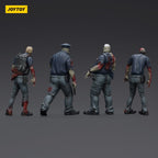 Productafbeelding Zombie Dark Source actiefiguren 4-pack Police (Male) 8 cm