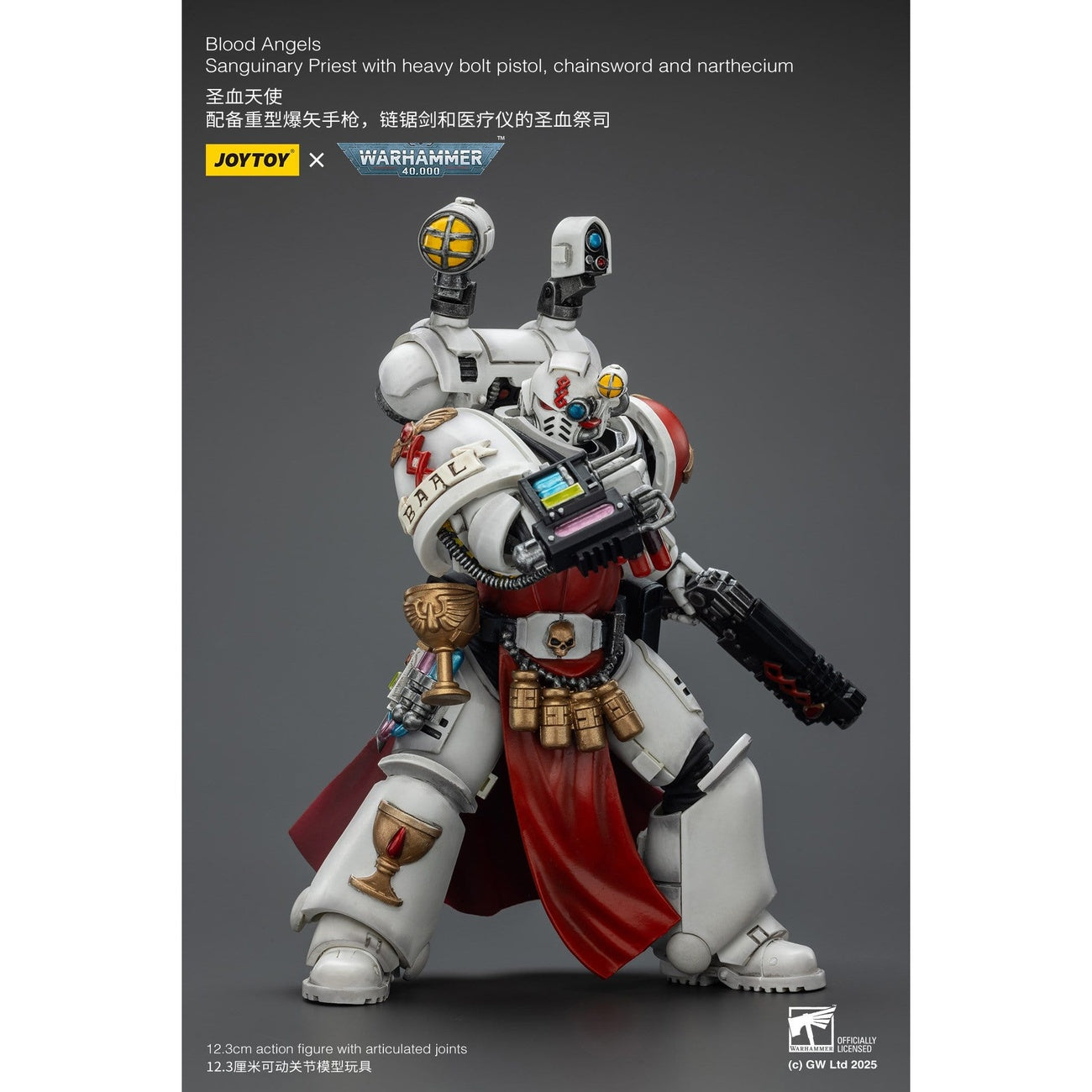 Productafbeelding Warhammer 40,000 actiefiguur Blood Angels Sanguinary Priest 12 cm