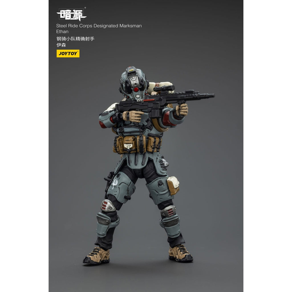 Productafbeelding Steel Ride Corps Dark Source actiefiguur Designated Marksman Ethan 7 cm