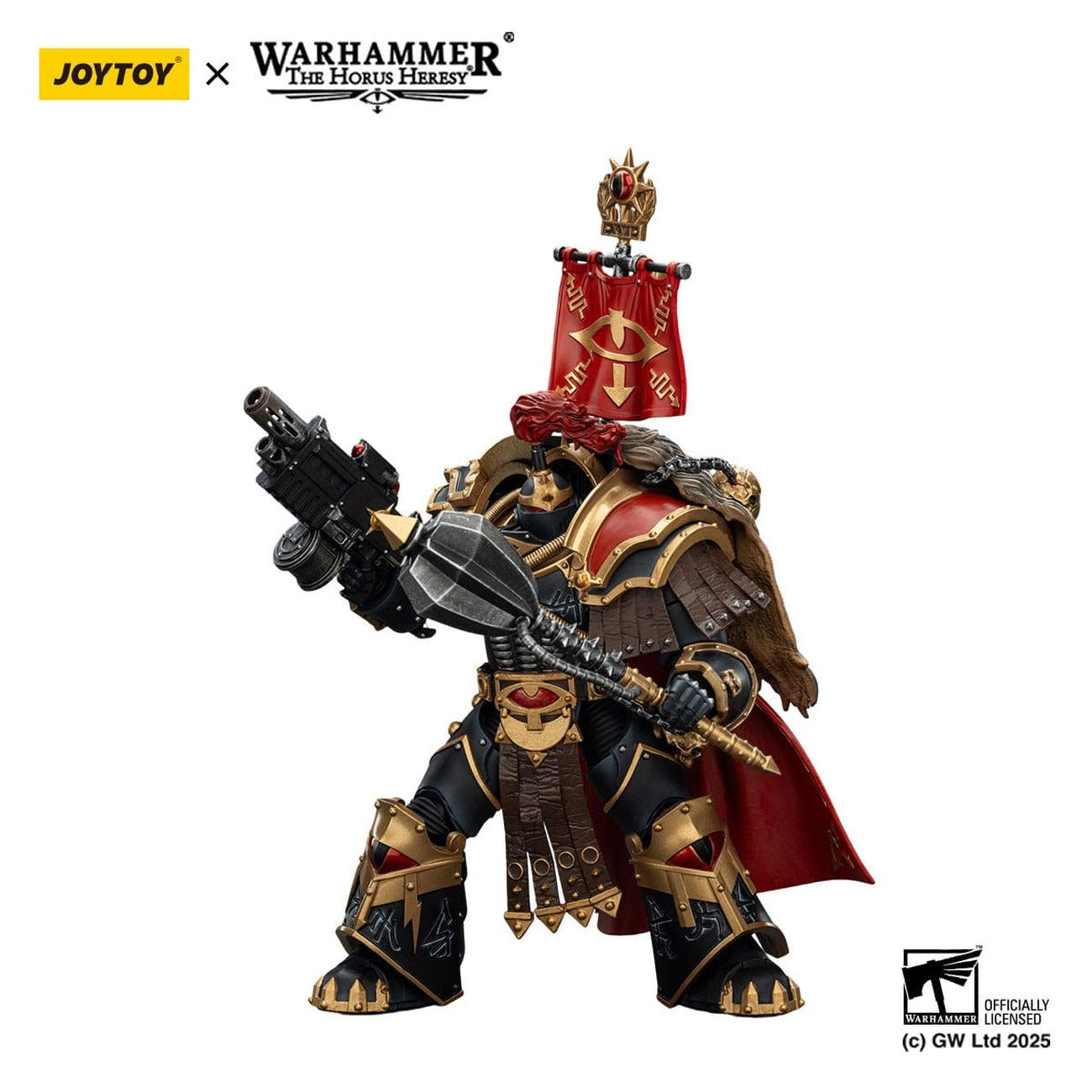 Productafbeelding Warhammer 40,000: Sons of Horus Actiefiguur Legion Cataphractii Praetor met Combi-Melta en Power Maul 14 cm