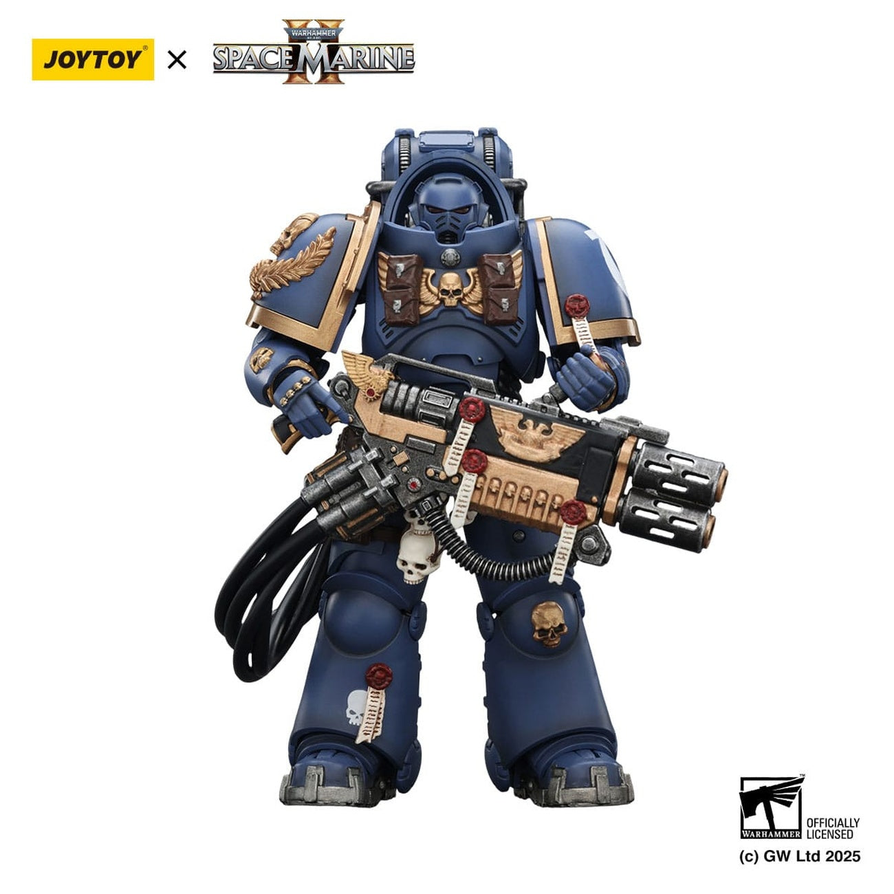 Productafbeelding Warhammer 40,000: Space Marine 2 Actiefiguur Ultramarines Heavy Artificer Armor met Relic Multi-Melta 13 cm