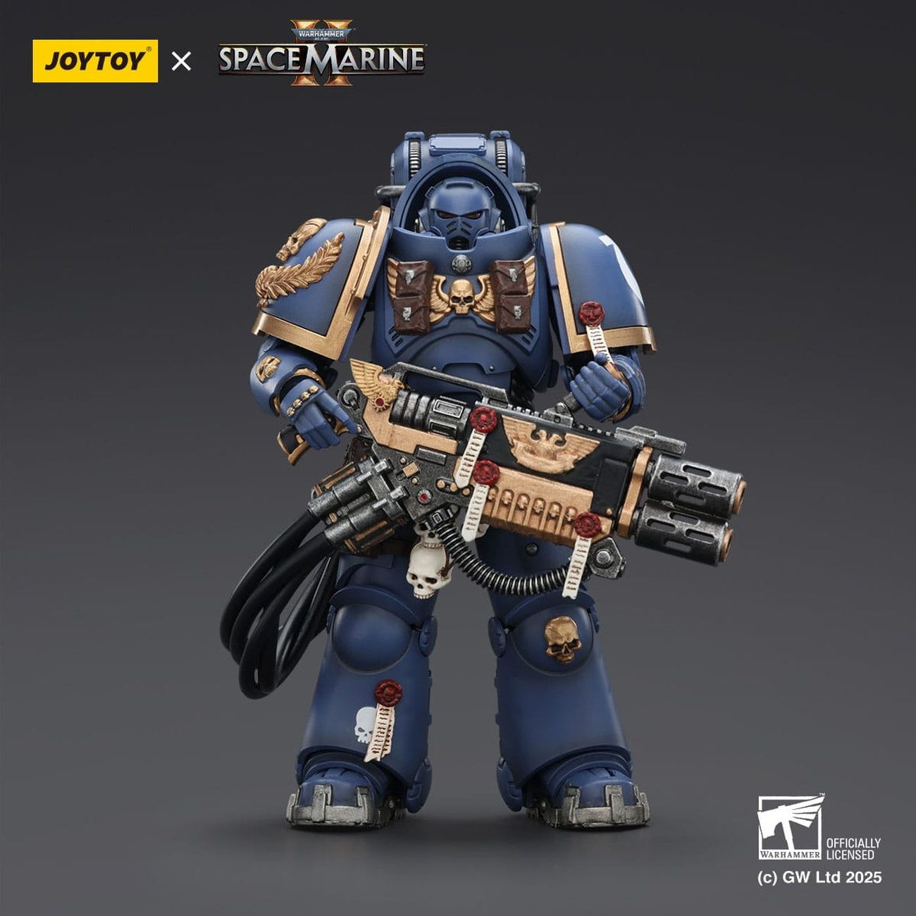 Productafbeelding Warhammer 40,000: Space Marine 2 Actiefiguur Ultramarines Heavy Artificer Armor met Relic Multi-Melta 13 cm