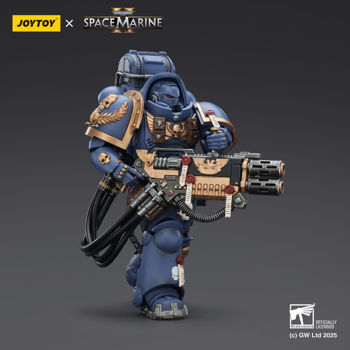 Productafbeelding Warhammer 40,000: Space Marine 2 Actiefiguur Ultramarines Heavy Artificer Armor met Relic Multi-Melta 13 cm