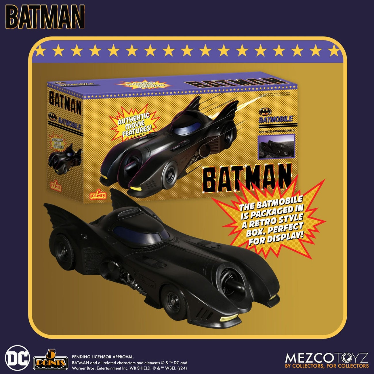 Productafbeelding Batman (1989) 5 Points voertuig Batmobile