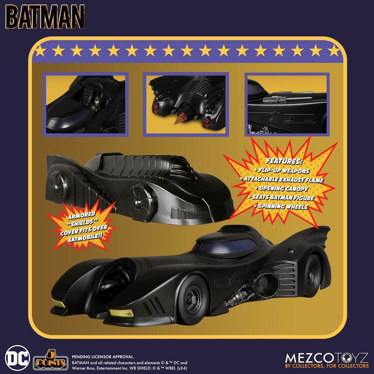 Productafbeelding Batman (1989) 5 Points voertuig Batmobile