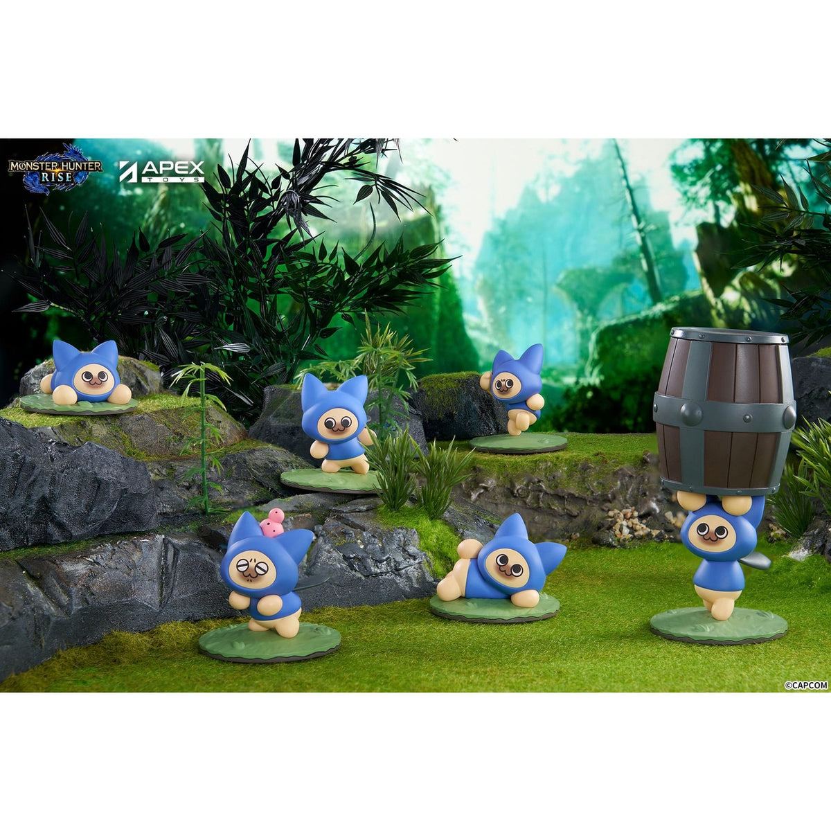 Productafbeelding Monster Hunter Rise Verzamelfiguren 6-pack Felyne Cat
