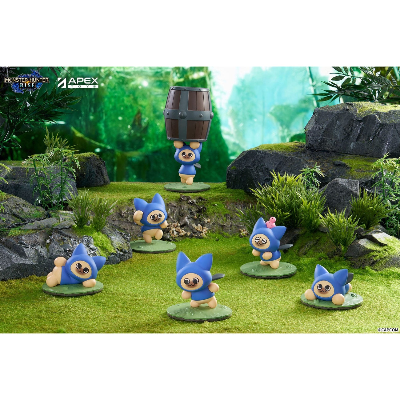 Productafbeelding Monster Hunter Rise Verzamelfiguren 6-pack Felyne Cat